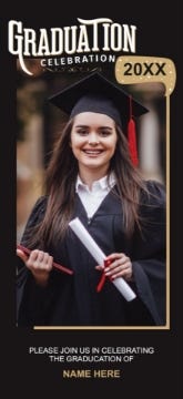 Picture of Cap & Gown Celebration - 8" x 4"