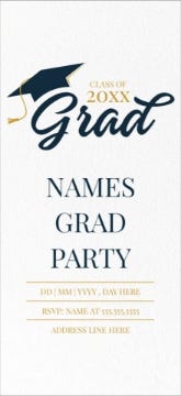 Picture of The Big Grad Party - 8" x 4"