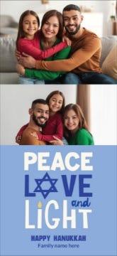 Picture of Peace Love & Light - 8" x 4"