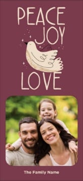 Picture of Peace Joy Love - 8" x 4"