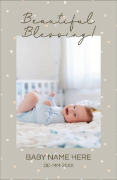 Picture of Beautiful Blessings - 7.2" x 4.6"