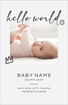 Picture of Hello World - 7.2" x 4.6"