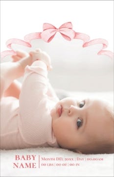 Picture of Pink Bow - 7.2" x 4.6"