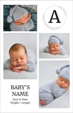 Picture of Classic Monogram - 7.2" x 4.6"