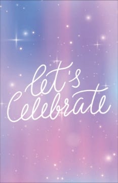 Picture of Let's Celebrate - 7.2" x 4.6"