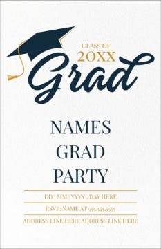 Picture of The Big Grad Party - 7.2" x 4.6"