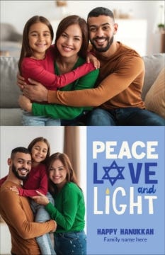 Picture of Peace Love & Light - 7.2" x 4.6"