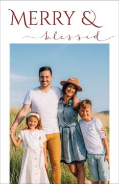 Picture of Merry & Blessed - 7.2" x 4.6"