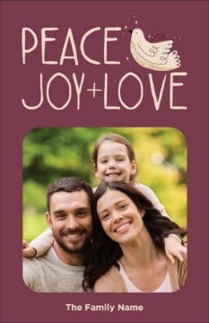 Picture of Peace Joy Love - 7.2" x 4.6"