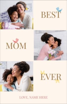 Picture of Best Mom Ever - 7.2" x 4.6"