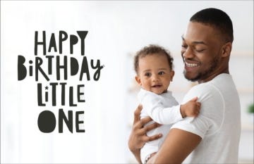 Picture of Little One Turns One - 4.6" x 7.2"