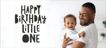 Picture of Little One Turns One - 4" x 8"