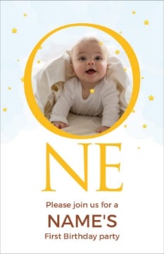 Picture of Little Star Turns One - 9" x 6"