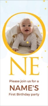 Picture of Little Star Turns One - 8" x 4"