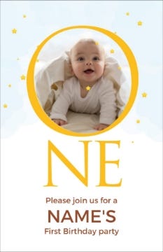 Picture of Little Star Turns One - 7.2" x 4.6"